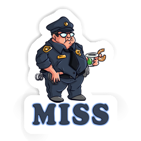 Miss Aufkleber Polizist Image