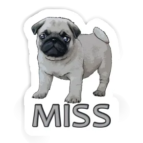 Sticker Pug Miss Image