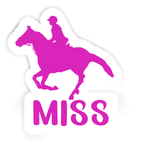 Autocollant Cavalière Miss Image