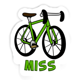 Sticker Bicycle Miss Image