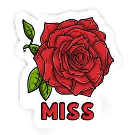 Autocollant Fleur de rose Miss Image