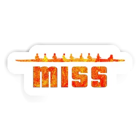 Miss Sticker Ruderboot Image