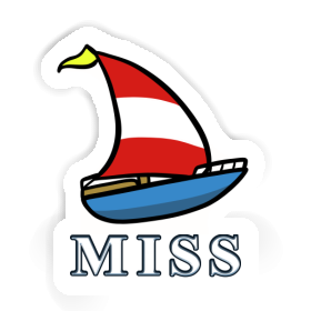 Sticker Segelboot Miss Image