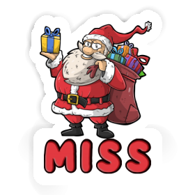 Santa Claus Sticker Miss Image