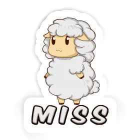 Autocollant Mouton Miss Image