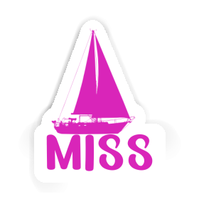 Miss Sticker Segelboot Image