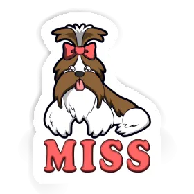 Miss Sticker Shih Tzu Image