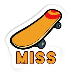 Skateboard Aufkleber Miss Image