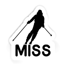 Autocollant Skieuse Miss Image