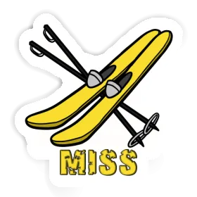 Miss Sticker Ski Image