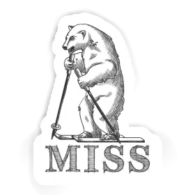 Sticker Miss Skier Image