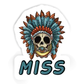 Sticker Miss Baby Totenkopf Image