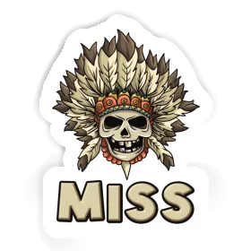 Kinder Totenkopf Sticker Miss Image