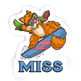 Sticker Miss Snowboarder Image