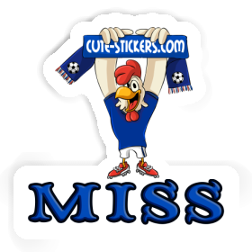 Autocollant Coq Miss Image