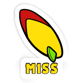 Miss Sticker Surfboard Image