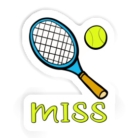 Raquette de tennis Autocollant Miss Image