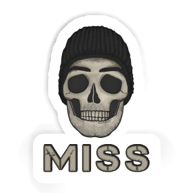 Skull Sticker Miss Image