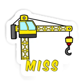 Sticker Tower Crane Miss Image