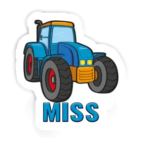 Autocollant Tracteur Miss Image