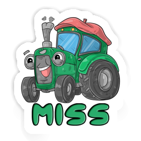 Autocollant Miss Tracteur Image