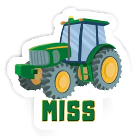 Autocollant Miss Tracteur Image