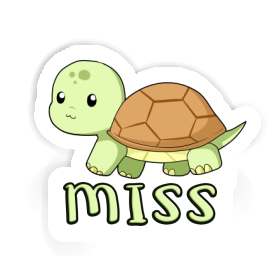 Sticker Turtle Miss Image