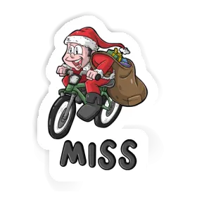 Sticker Miss Bicycle Rider Image