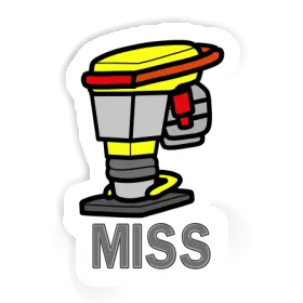 Sticker Vibratory tamper Miss Image