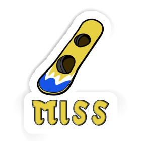 Sticker Miss Wakeboard Image