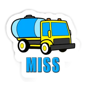 Wassertransporter Aufkleber Miss Image