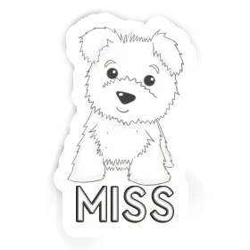 Autocollant Terrier Miss Image