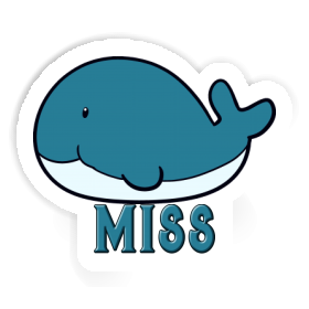 Whale Sticker Miss Image