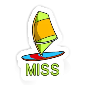 Windsurf Board Sticker Miss Image