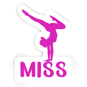 Autocollant Femme de yoga Miss Image