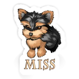 Sticker Yorkshire Terrier Miss Image