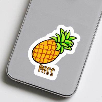 Miss Autocollant Ananas Notebook Image