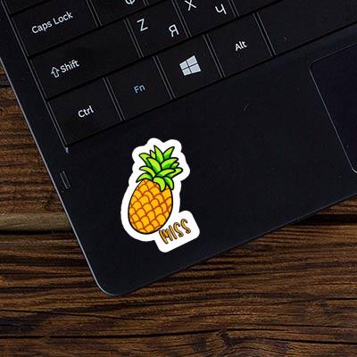 Sticker Pineapple Miss Laptop Image