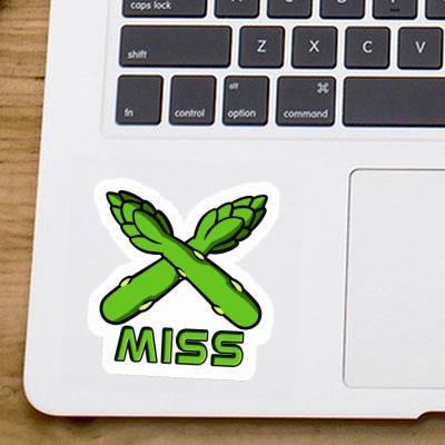 Autocollant Asperge Miss Laptop Image