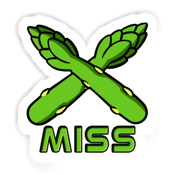 Autocollant Asperge Miss Image