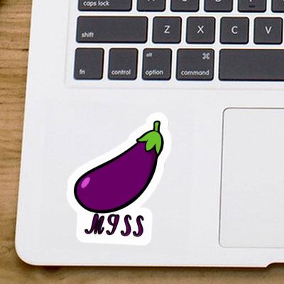 Aubergine Sticker Miss Image