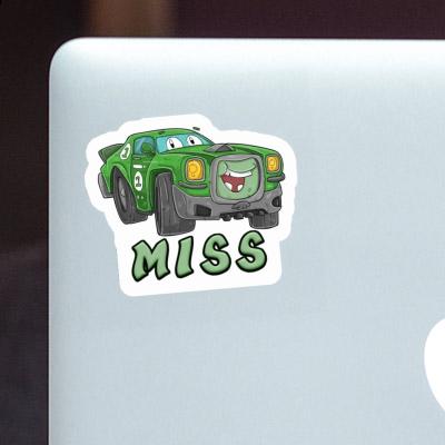 Race car Sticker Miss Notebook Image