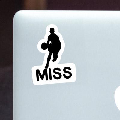 Basketballspieler Sticker Miss Notebook Image