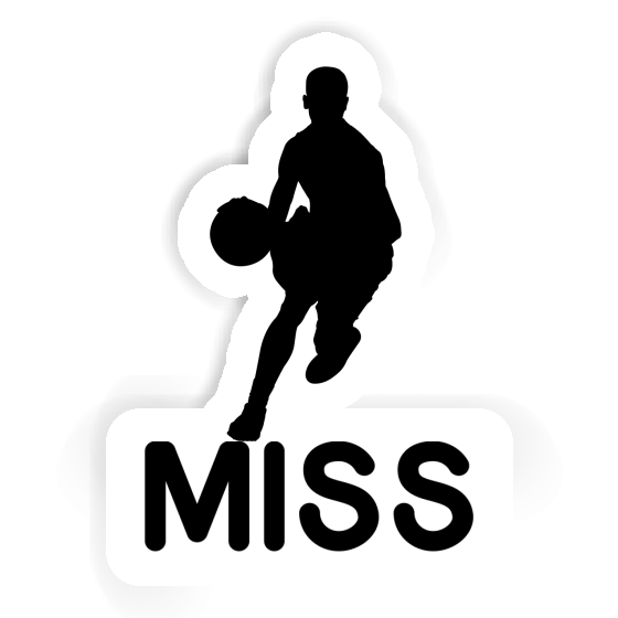 Basketballspieler Sticker Miss Notebook Image