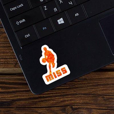 Sticker Miss Basketballspieler Laptop Image