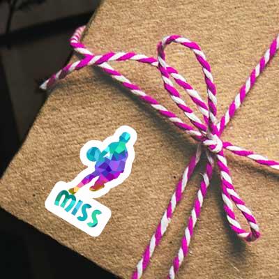 Sticker Miss Basketball Player Gift package Image