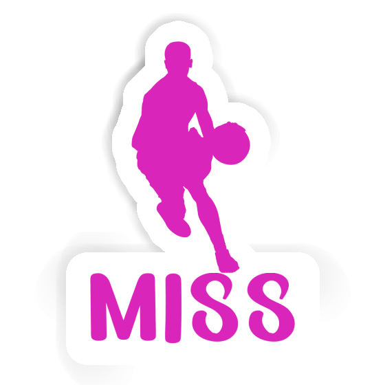 Sticker Basketball Player Miss Notebook Image