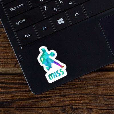 Sticker Miss Basketballspielerin Laptop Image