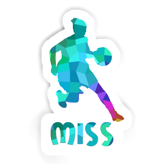 Sticker Miss Basketballspielerin Gift package Image