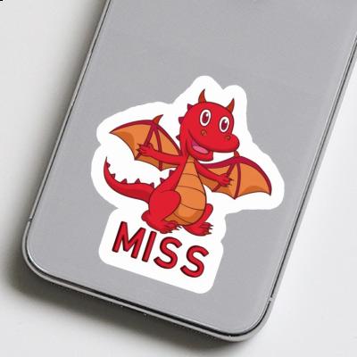 Sticker Miss Baby Dragon Laptop Image